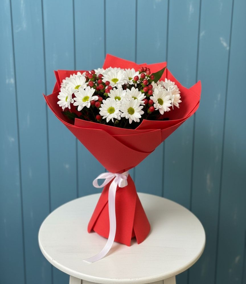 Букет цветов из: Хризантемы в Кондопоге