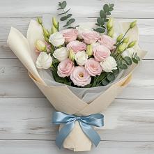 Букет цветов из:  Лизиантусы #REPLACE_PRED# Кондопоге