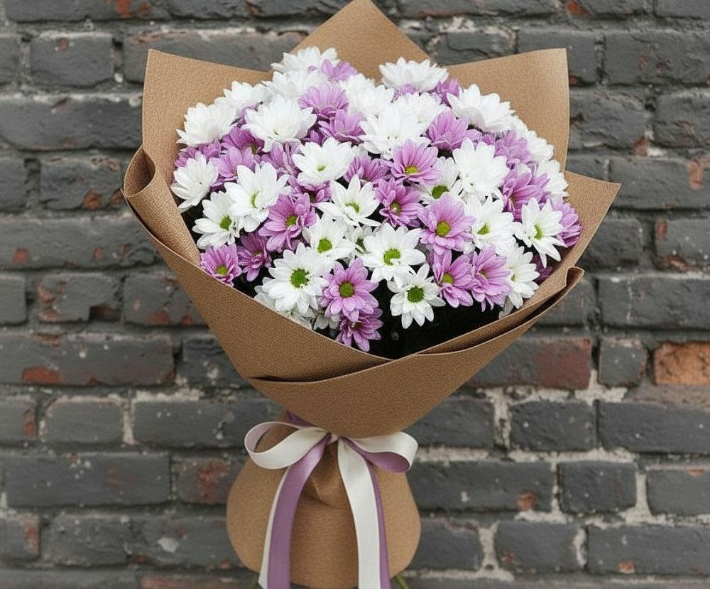 Букет цветов из: Хризантемы в Кондопоге