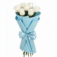 Букет 7 белых роз Проуд #REPLACE_PRED# Кондопоге