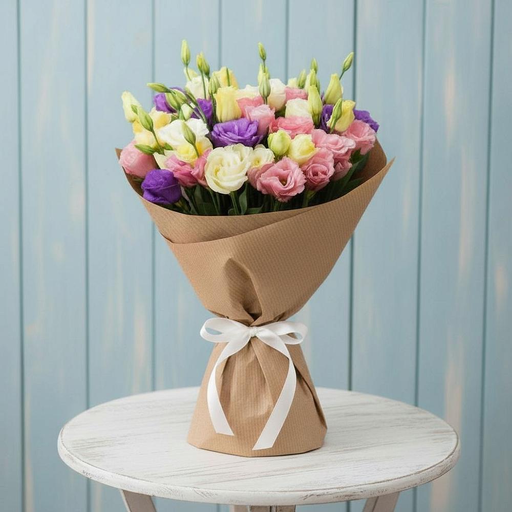 Букет цветов из: Лизиантусы в Кондопоге